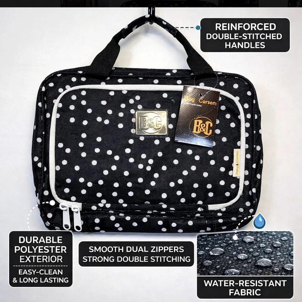 NWT Bang & Carson Hanging Toiletry Bag and Bag and Carry Jewelry Case